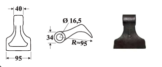 Молоток FP152F16 для мульчера 